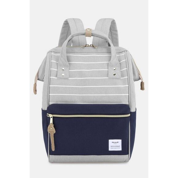 Himawari Waterproof Striped Canvas Backpack Bag with Various Colors - Picture 5 of 10